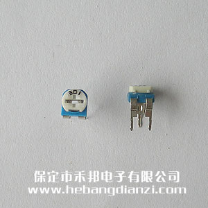 501 卧式蓝白可调电阻500欧